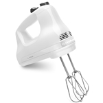 KitchenAid® 5-Speed Ultra Power™ Hand Mixer, White - KHM512WH