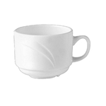 Steelite® Alvo Stacking Cup, White, 7.5 oz (3DZ) - 9300C531