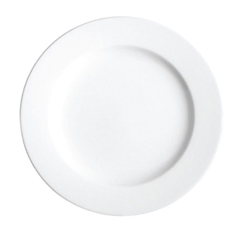 Continental® Polaris Plain White Wide Rim Plate, 12.25" - 55CCPWD196