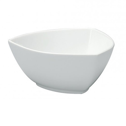 Oneida® Bright White™ Porcelain Triangle Bowl, White, 8" - F8010000767