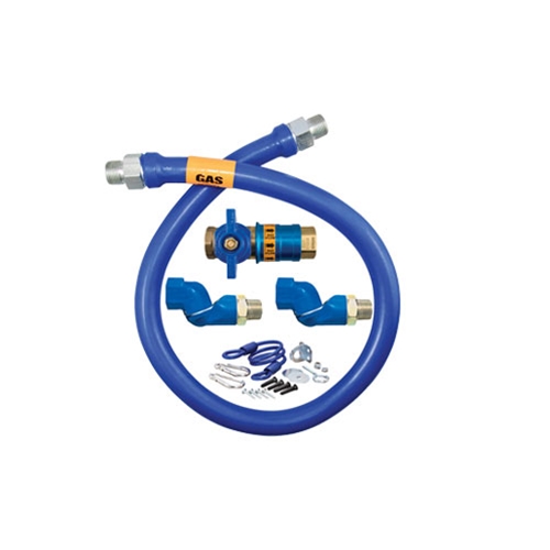 Dormont® Gas Connector Kit w/ 2 Swivels & Restraining Cable, 3/4" x 36" - 1675KITCF2S36