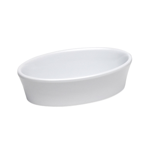 Browne® Oval Ceramic Baking Dish, White, 9 oz - 564004WBrowne® Oval Ceramic Baking Dish, White, 9 oz - 564004W