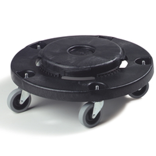 Carlisle® Flo-Pac Round Container Dolly, Black - 36910 03