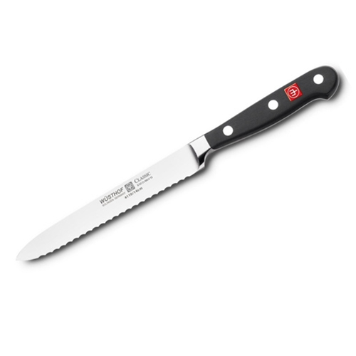 Wusthof® Classic Serrated Utility Knife, 14cm - 1040101614
