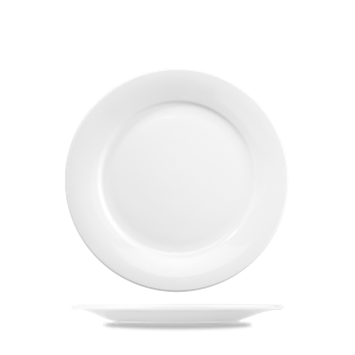 Churchill® Art de Cuisine™ Mid-Rim Plate, White, 8" (6/CS) - ZCAPO81