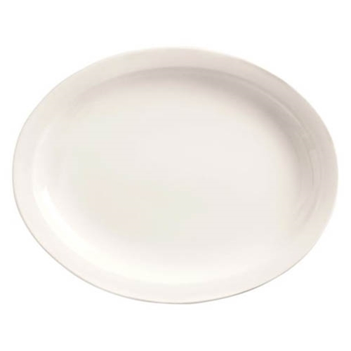 World Tableware® Porcelana Narrow Rim Oval Platter, White, 11.5" - 840-520N-17World Tableware® Porcelana Narrow Rim Oval Platter, White, 11.5" - 840-520N-17