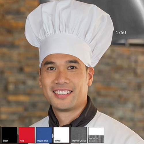 Premium Uniforms® Poly Cotton Chef Hat, White - 1750(WHT)