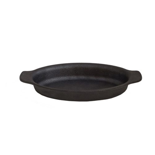 Browne® Thermalloy® Oval Seasoned Cast Iron Au Gratin Pan, 5" - 573755