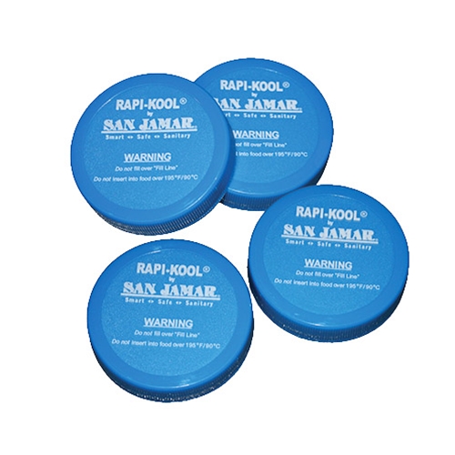 San Jamar® Replacement Caps for Rapi-Kool™ Cold Paddles (4/PK) - RCUCAPPAK