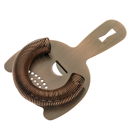 Mercer® Barfly® Heavy Duty Spring Bar Strainer w/ Hanging Hole, Antique Copper, 6" - M37026ACP