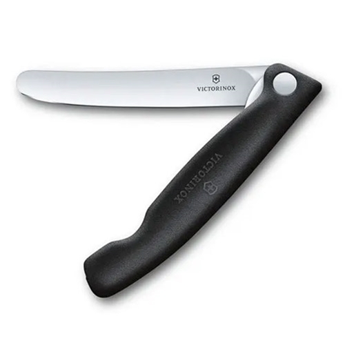Victorinox® Swiss Classic Foldable Paring Knife w/ Straight Edge, Black, 4.3" - 6.7803.FB