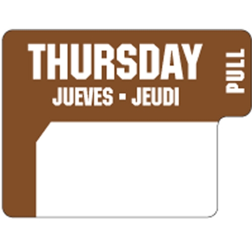 Ecolab® DuraLabel Day Sticker, Thursday - 90060093