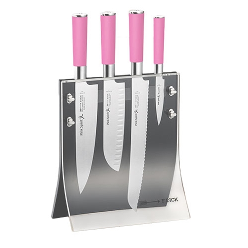 F. Dick® Pink Spirit™ Acrylic Knife Block Set, 4pc - 8177200027379 