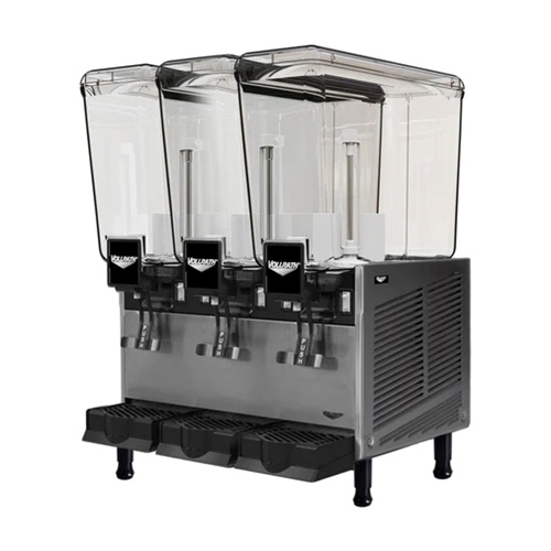 Vollrath® Triple Refrigerated Pre-Mix Beverage Dispenser, (3) 5.28 gal Bowls - VBBE3-37-S