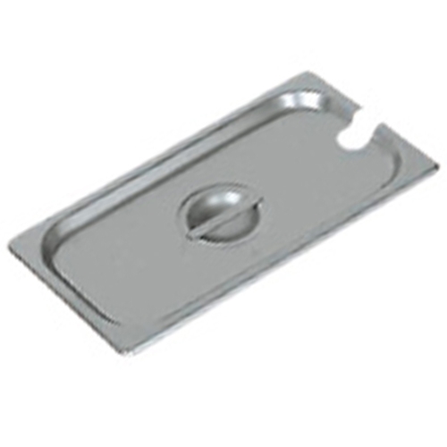 Browne® Stainless Steel Notched Steam Table Pan Cover, 1/3 Size - 575549