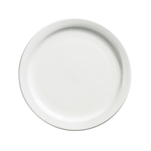Browne® Palm Ceramic Dessert Plate, White, 7.5" - 563963