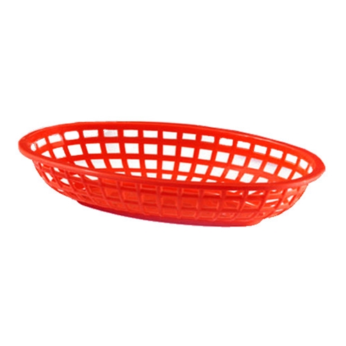 GET® Oval Baskets, Red, 9.5" x 6" - OB-938-R