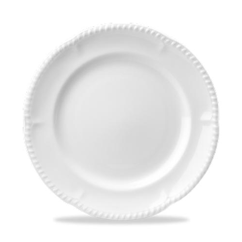 Churchill® Buckingham Dinner Plate, White, 10" (2DZ) - WBP101