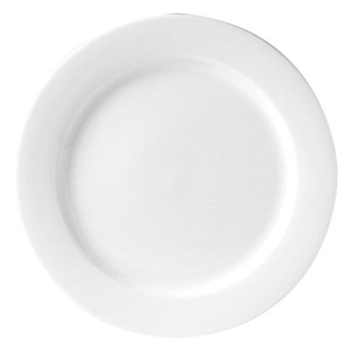 Steelite® Monaco Flat Rim Plate, White, 8" (2DZ) - 9001C304