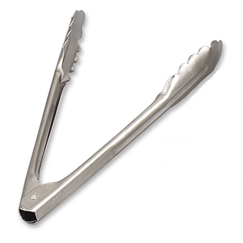 Browne® 1.0mm Stainless Steel Utility Tongs w/ Stain Finish, 12" - 57538
