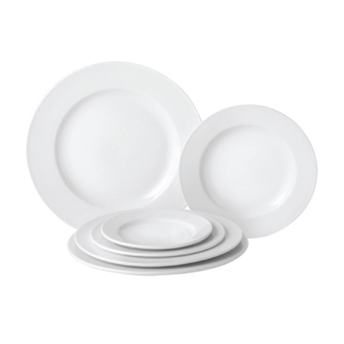 Tableware Solutions® Pure White Wide Rim Plate, 8" - PW E10020Tableware Solutions® Pure White Wide Rim Plate, 8" - PW E10020