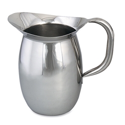 Browne® Stainless Steel Bell Shaped Pitcher w/ Guard, 100 oz - 8203G