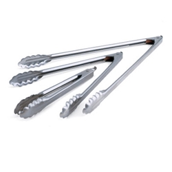 Edlund® Stainless Steel 44 Series Heavy Duty Scallop Tongs, 9" - 34610