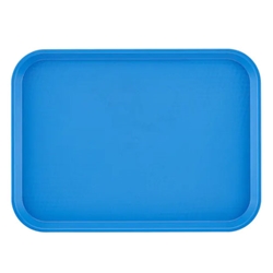 Cambro® Rectangular Fast Food Tray, Blue, 12" x 16" - 1216FF168
