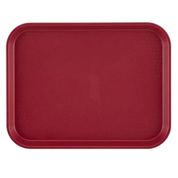 Cambro® Camtray® Rectangular Fast Food Tray, Cranberry, 14" x 18" - 1418FF416