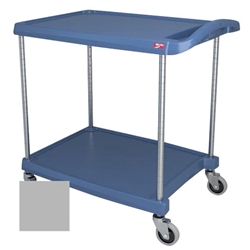 Metro® myCart Series Polymer Utility Cart 2-Shelf, Gray, 20" x 30" - MY2030-24G