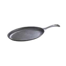 Browne® Thermalloy® Cast Iron Oval Skillet w/ Handle, 9.5" x 7" - 573722