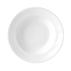 Steelite® Alvo™ Rimmed Soup Bowl, White, 9.5" (2DZ) - 9300C510