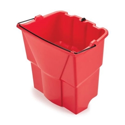 Rubbermaid® Dirty Water Bucket for WaveBrake® Combos, Red, 18 qt - 2064907