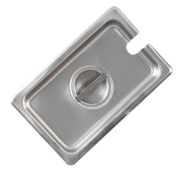 Browne® Stainless Steel Notched Steam Table Pan Cover, 1/2 Size - 575539