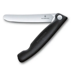 Victorinox® Swiss Classic Foldable Paring Knife w/ Straight Edge, Black, 4.3" - 6.7803.FB
