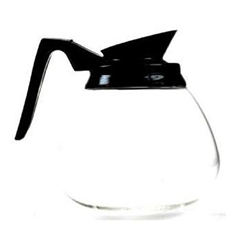 Wells Bloomfield® Glass Coffee Decanter w/ Black Handle, No Imprint - 8906