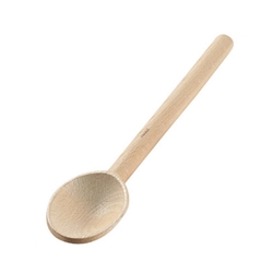 Browne® Round Wood Spoon, 12" - 744572