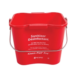 San Jamar® Kleen-Pail® Sanitizer Bucket, Red, 8 qt - KP256RD