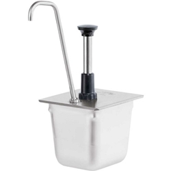 Server Products® Cp-1/6 Tall, Food Pan Pump, Dispenses Thick Condiments And Thicker Craft Sauces From A 1/6-Size - 83433