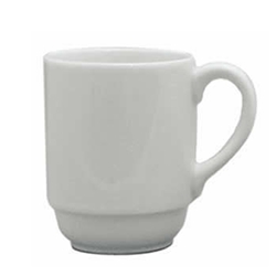 Continental® Polaris Plain White Stacking Mug, 10 oz - 50CCPWD043