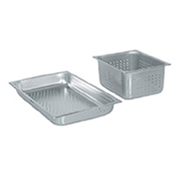 Browne® Stainless Steel Perforated Steam Table Pan, 1/2 Size, 2.5" Deep - 5781212