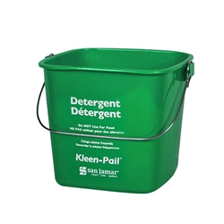 San Jamar® Kleen-Pail® Detergent Bucket, Green, 8 qt - KP256GN