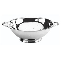 Browne® Stainless Steel Footed Colander, 5 qt - 746109