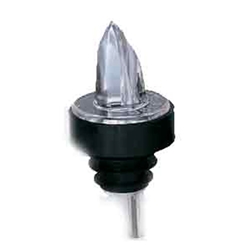 Spill Stop® Pourer Clear Plastic w/ Black Collar (2DZ) - 361-00