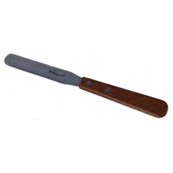 Magnum® Stainless Steel Straight Edge Spatula w/ Wood Handle, 5" - MAG20305WH