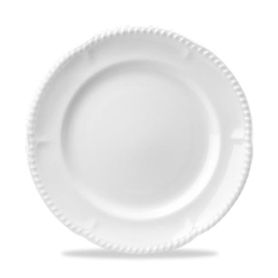 Churchill® Buckingham Dinner Plate, White, 10" (2DZ) - WBP101