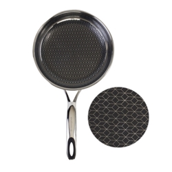 Aubecq® Pixel Fry Pan, Stainless Steel, 9.5" - 6102024SS