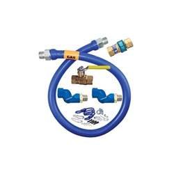 Dormont® Quick Disconnect Gas Hose w/ 2 Swivels & Restraining Cable, 3/4" x 48" - 1675KIT2S48
