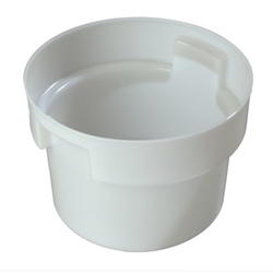 Carlisle® Round Food Storage Container, White, 12 qt - 1200 WHITE