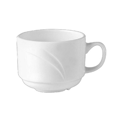 Steelite® Alvo Stacking Cup, White, 7.5 oz (3DZ) - 9300C531